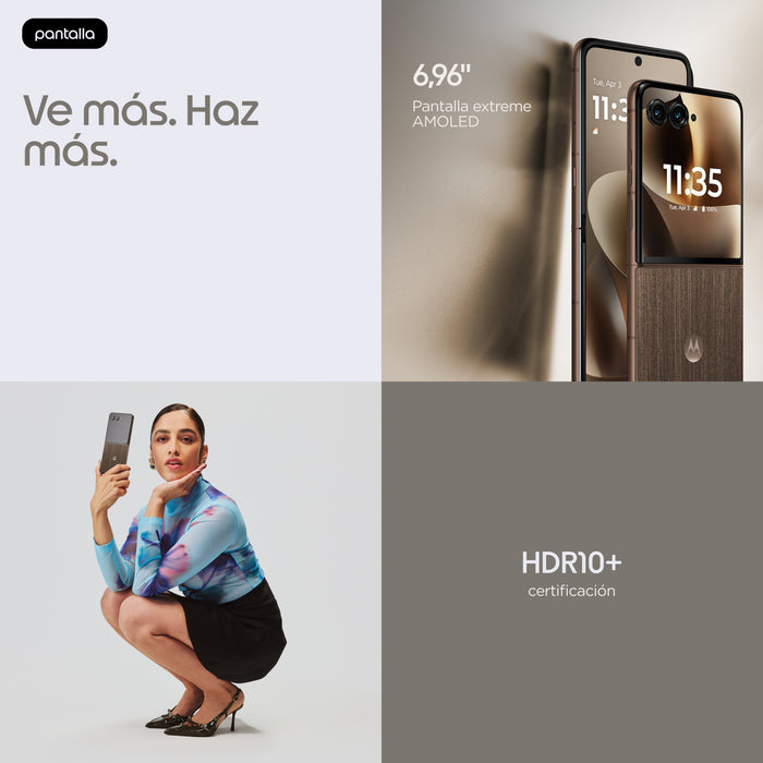 EAN 840493612782 - Motorola razr 70 ultra 17,7 cm (6.96") SIM doble Android 16.0 5G USB Tipo C 16 GB 512 GB 5000 mAh Madera imagen 20