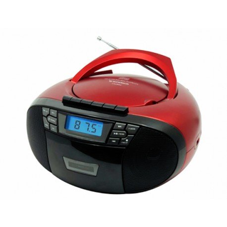 EAN 8429015019487 - Sunstech CXUM53 sistema estéreo portátil 1 W FM Rojo Reproducción MP3 imagen 1