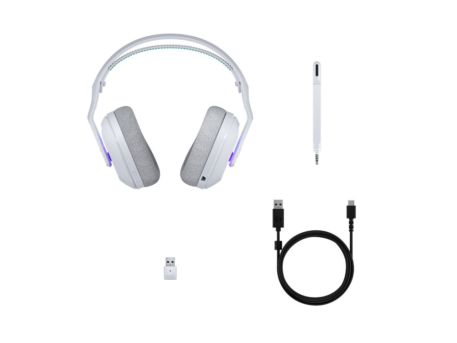 EAN 5099206131675 - Logitech G G522 Lightspeed Auriculares Inalámbrico Diadema Juego USB Tipo C Bluetooth Blanco imagen 7