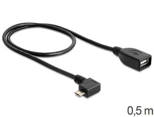 EAN 4043619832712 - DeLOCK USB micro-B - USB 2.0-A, 0.5m cable USB 0,5 m Micro-USB B USB A Negro imagen 2