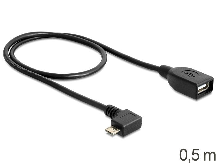 EAN 4043619832712 - DeLOCK USB micro-B - USB 2.0-A, 0.5m cable USB 0,5 m Micro-USB B USB A Negro imagen 2