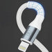 EAN 5903108680240 - 3MK 5903108680240 cable de conector Lightning 1 m Plata, Blanco imagen 4