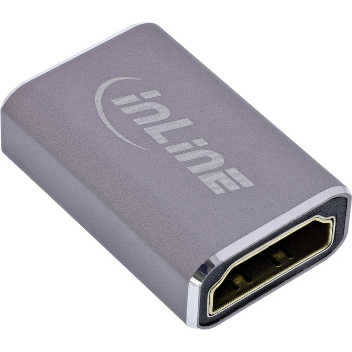 EAN 4043718338184 - InLine 17991A cambiador de género para cable HDMI A Gris imagen 2