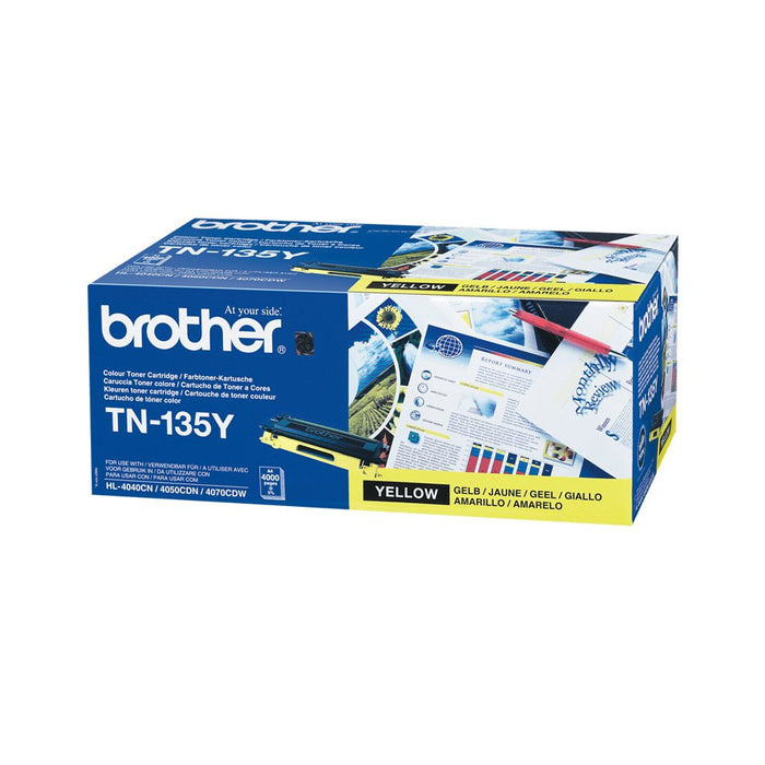 EAN 4977766648165 - Brother TN-135Y cartucho de tóner 1 pieza(s) Original Amarillo imagen 2