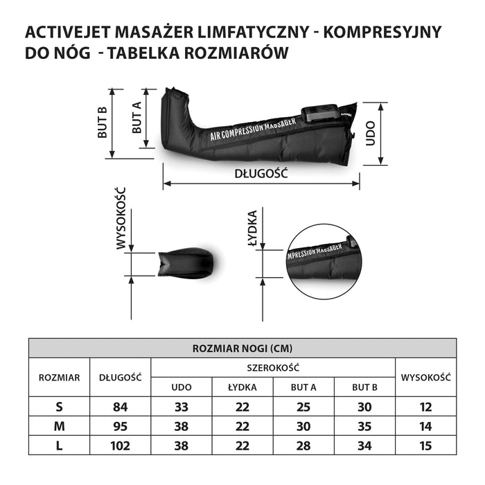 EAN 5901443391821 - Activejet ACM-PLUS-A1 M masajeador Piernas Negro imagen 24
