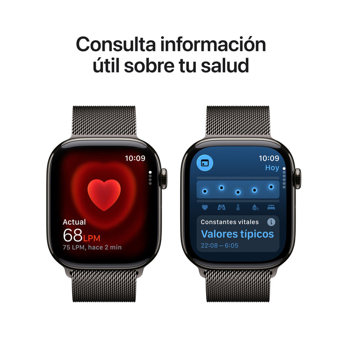 EAN 0195950479386 - Apple Watch Series 11 OLED 46 mm Digital 416 x 496 Pixeles Pantalla táctil 5G Titanio Wifi GPS (satélite) imagen 5