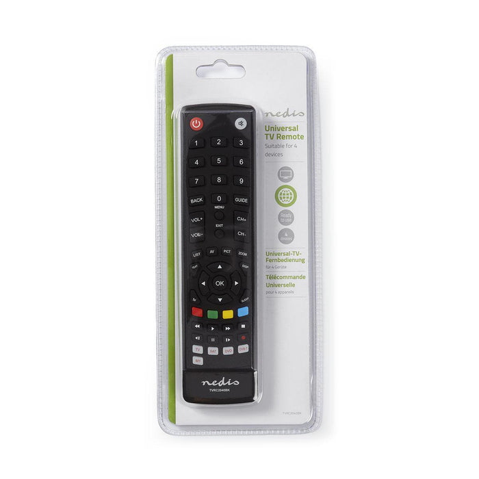 EAN 5412810270767 - Nedis TVRC2040BK mando a distancia IR inalámbrico TV Botones imagen 3