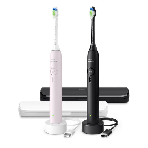 EAN 8720689043632 - Philips 3100 series HX4072/42 cepillo eléctrico para dientes Adulto Cepillo dental sónico Negro, Rosa cla imagen 1