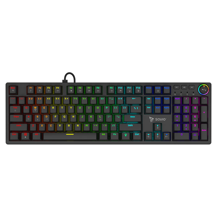 EAN 5901986049449 - Savio STYX Outemu Brown teclado Juego USB QZERTY Internacional de EE.UU. Negro imagen 2