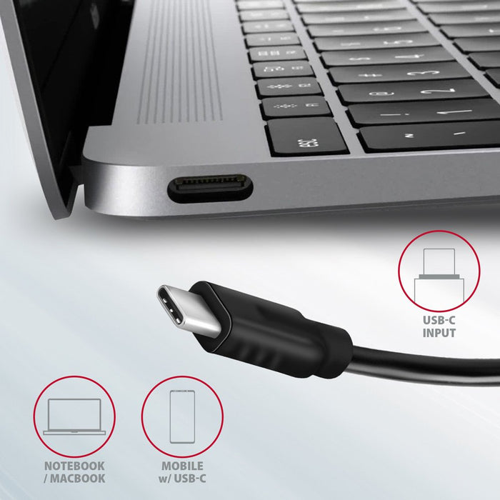 EAN 8595247909060 - Axagon HMC-5G21 base para portátil y replicador de puertos Alámbrico USB 3.2 Gen 2 (3.1 Gen 2) Type-C Gri imagen 3