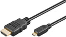 EAN 4040849537868 - Goobay 53786 cable HDMI 3 m HDMI tipo A (Estándar) HDMI tipo D (Micro) Negro imagen 1