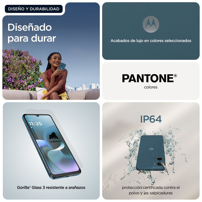 EAN 840493609096 - Motorola moto g06 power 17,5 cm (6.88") SIM doble Android 15 4G USB Tipo C 8 GB 256 GB 7000 mAh Azul imagen 16
