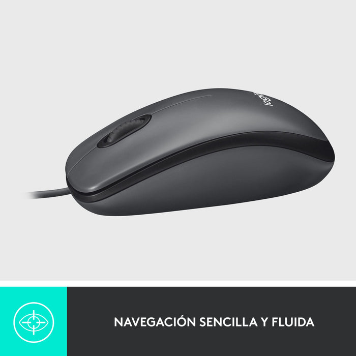 EAN 5099206070462 - Logitech Mouse M100 ratón Oficina Ambidextro USB tipo A Óptico 1000 DPI imagen 12