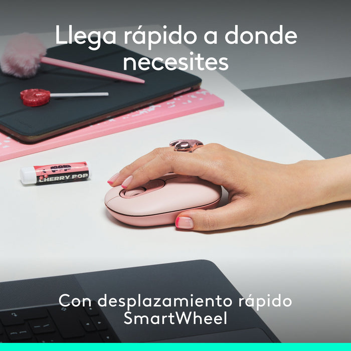 EAN 5099206127869 - Logitech 920-013120 teclado Ratón incluido Universal QWERTY Español Rosa imagen 5