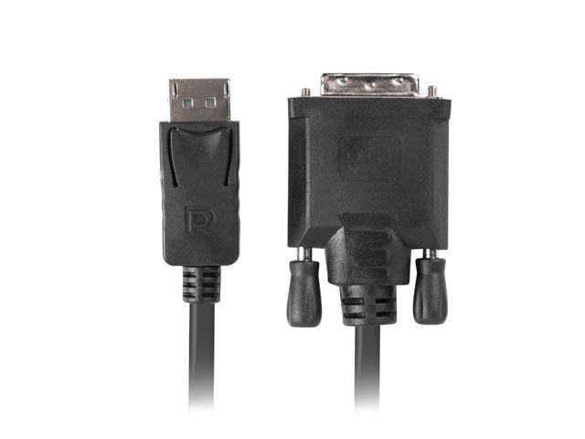 EAN 5901969416411 - Lanberg CA-DPDV-10CU-0018-BK adaptador de cable de vídeo 1,8 m DisplayPort DVI-D Negro imagen 1