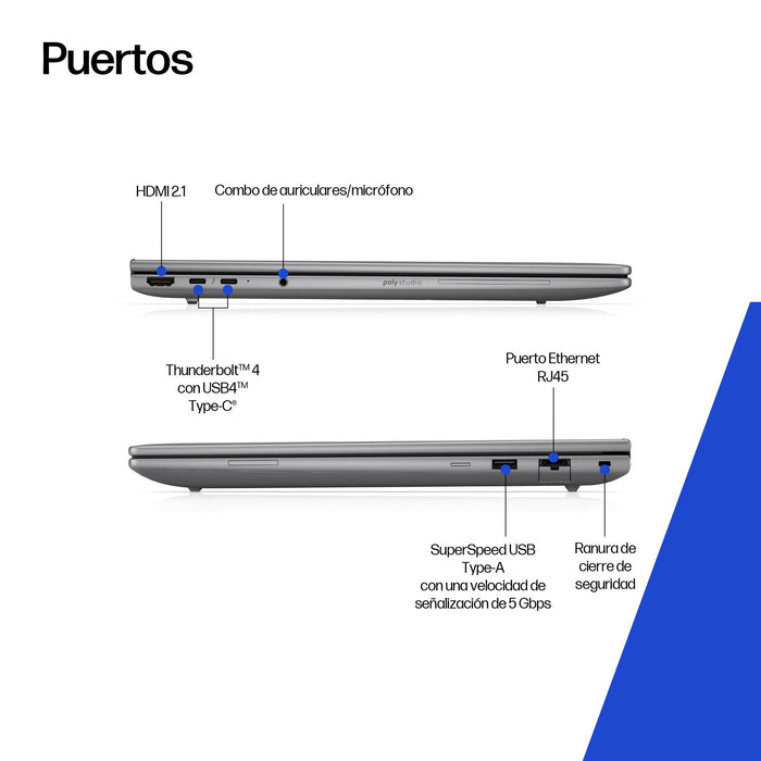 EAN 0199251244681 - HP ZBook 8 G1i 16 Wolf Pro Security Edition - Data Science Intel Core Ultra 9 285H Estación de trabajo mó imagen 4