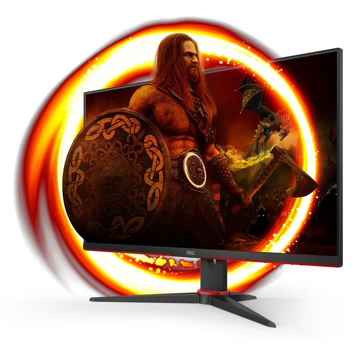EAN 4038986140553 - AOC G2 24G2SPAE/BK pantalla para PC 60,5 cm (23.8") 1920 x 1080 Pixeles Full HD LED Negro, Rojo imagen 4