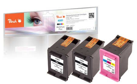 EAN 7640164822457 - Peach PI300-563 cartucho de tinta 3 pieza(s) Compatible Rendimiento estándar Negro, Cian, Magenta, Amaril imagen 1