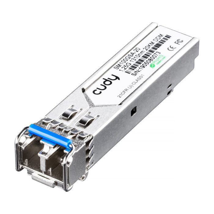 EAN 6971690790707 - Cudy SM100GSA-20 red modulo transceptor Fibra óptica 1250 Mbit/s SFP 1310 nm imagen 1