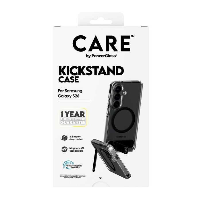 EAN 5715685034084 - PanzerGlass CARE™ by ® Urban Explorer Case Transparent w. Black Kickstand & Qi Samsung Galaxy S26 funda p imagen 3
