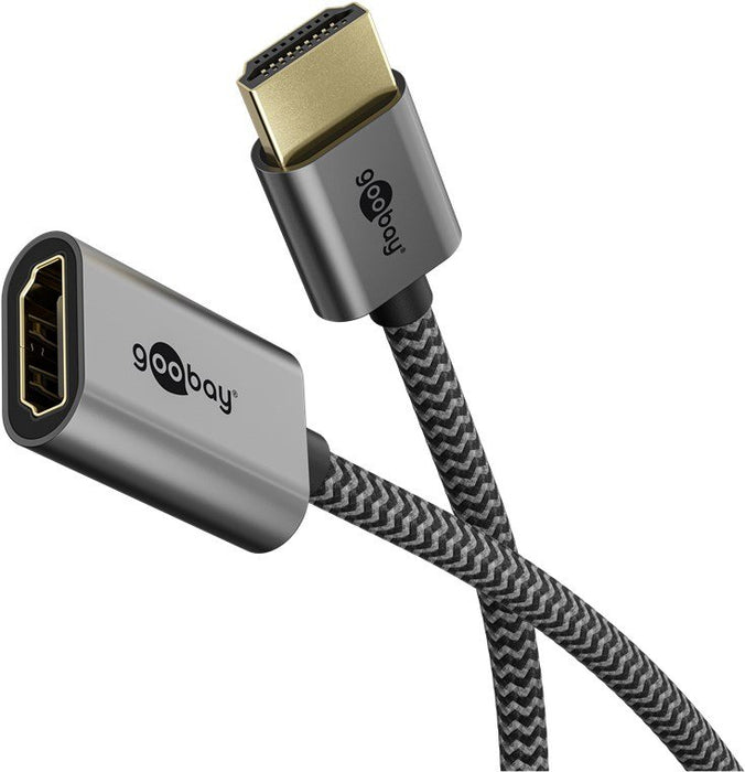 EAN 4040849791451 - Goobay 79145 cable HDMI 0,1 m HDMI tipo A (Estándar) Negro, Plata imagen 1
