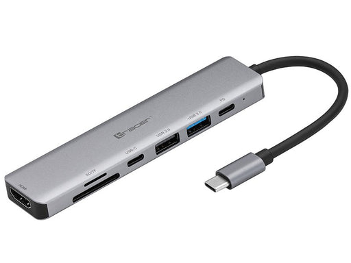 EAN 5907512868638 - Tracer TRAPOD46997 base para portátil y replicador de puertos USB Tipo C Aluminio imagen 1
