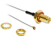 EAN 4043619884582 - DeLOCK 88458 cable de señal 0,1 m Negro, Oro, Gris, Rojo, Plata imagen 1