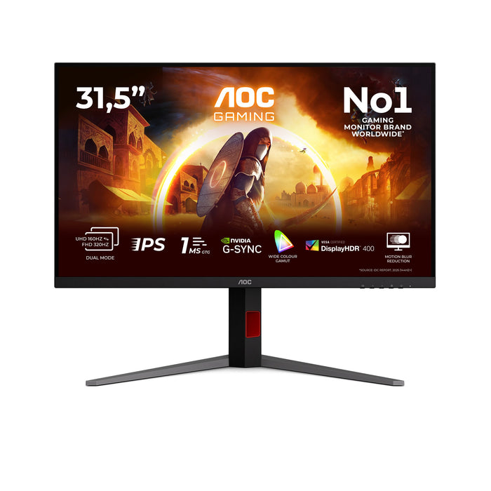 EAN 4038986113113 - AOC G4 U32G4U pantalla para PC 80 cm (31.5") 3840 x 2160 Pixeles 4K Ultra HD Negro, Rojo imagen 1