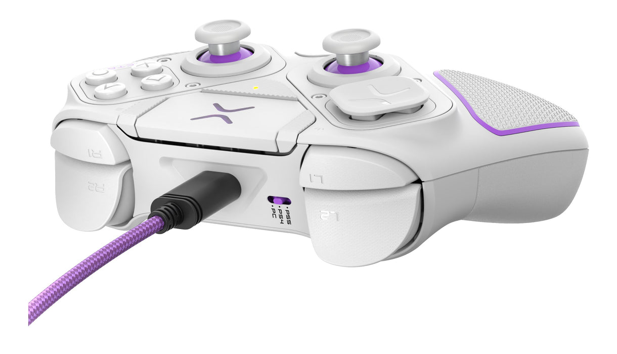 EAN 0708056071967 - PDP 052-002-WH mando y volante Violeta, Blanco RF/USB Gamepad Analógico/Digital PC, PlayStation 4, PlaySt imagen 8