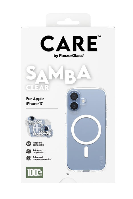 EAN 5715685027031 - PanzerGlass CARE™ by ® Samba Case Transparent w. White MagSafe iPhone 17 funda para teléfono móvil Transp imagen 3