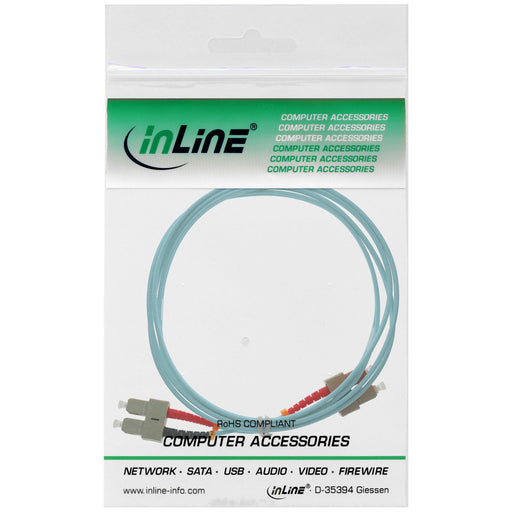 EAN 4043718130603 - InLine 83510O Cable de fibra óptica e InfiniBand 10 m Turquesa, Color aguamarina imagen 2