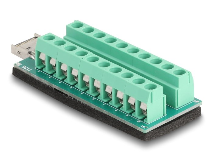 EAN 4043619671885 - DeLOCK 67188 cambiador de género para cable USB Type-E Key A 20 pin terminal block Verde imagen 2