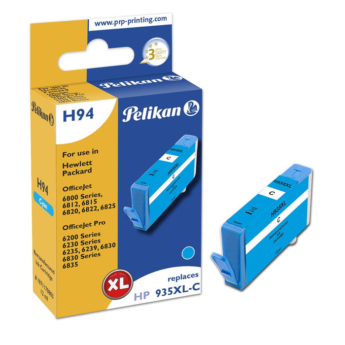EAN 4018474708038 - Pelikan H94 Cyan cartucho de tinta 1 pieza(s) Compatible Alto rendimiento (XL) Cian imagen 1