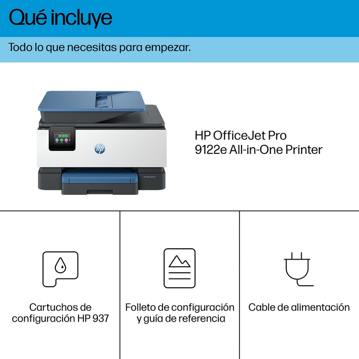 EAN 196786895876 - HP OfficeJet Pro 9122e AiO Printer Inyección de tinta térmica A4 4800 x 1200 DPI 22 ppm Wifi imagen 5