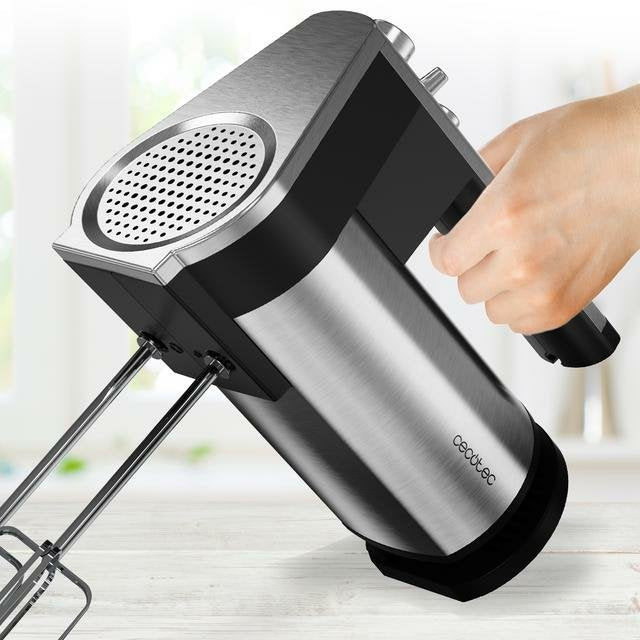 EAN 8435602543853 - Cecotec PowerTwist 500 Batidora de mano 500 W Negro, Acero inoxidable imagen 8