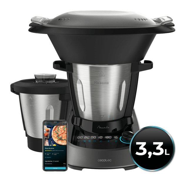 EAN 8435484043427 - Cecotec Mambo 11090 Habana 1600 W 3,3 L Negro, Acero inoxidable imagen 3