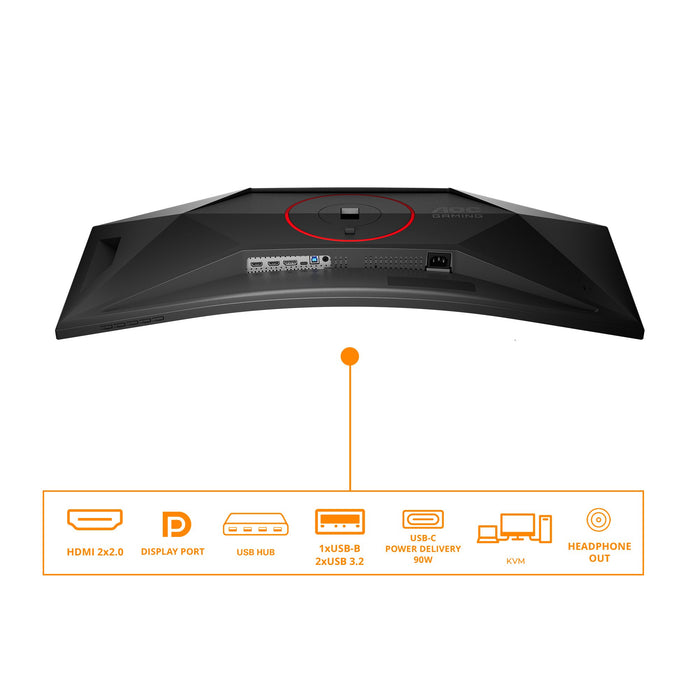 EAN 4038986113519 - AOC G4 CU34G4CAP pantalla para PC 86,4 cm (34") 3440 x 1440 Pixeles UltraWide Quad HD LCD Negro, Rojo imagen 3