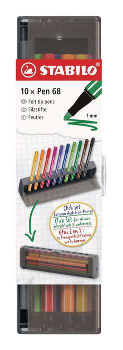 EAN 4006381623865 - STABILO 6810-7 rotulador Medio Naranja, Marrón, Violeta, Negro, Ultramarine, Carmín, Amarillo, Rosa, Verd imagen 2