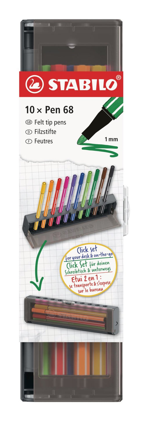 EAN 4006381623865 - STABILO 6810-7 rotulador Medio Naranja, Marrón, Violeta, Negro, Ultramarine, Carmín, Amarillo, Rosa, Verd imagen 2