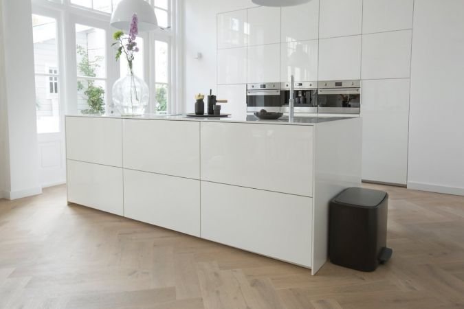 EAN 8710755121227 - Brabantia 121227 cubo de basura Rectangular Negro imagen 4