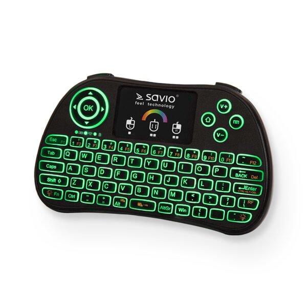 EAN 5901986045441 - Savio KW-03 teclado Universal RF inalámbrico QWERTY Inglés Negro imagen 5