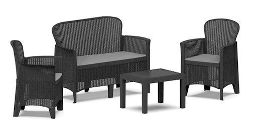 EAN 8009271156043 - Ipae-Progarden 8009271156043 set de mobiliario exterior Antracita imagen 1