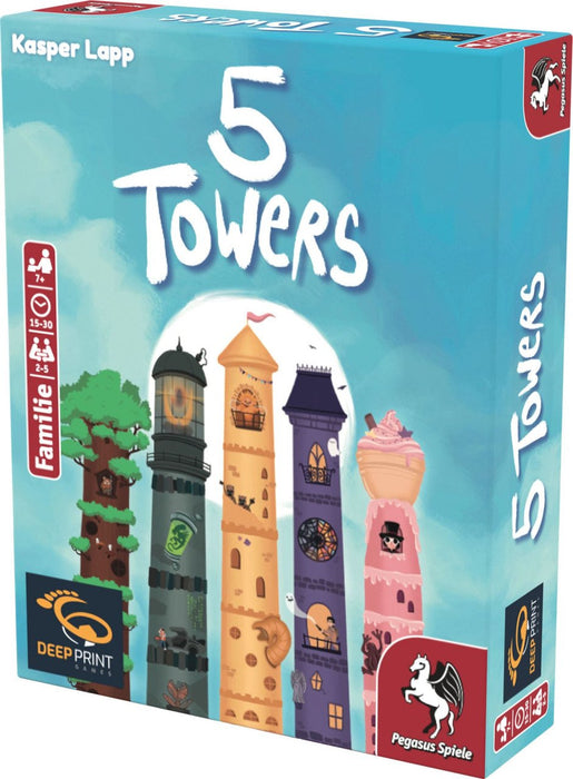 EAN 4250231738388 - Pegasus Spiele 5 Towers 30 min Juego De Cartas Familia imagen 3