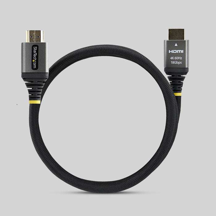 EAN 65030929172 - StarTech.com HDMI2-FLEX-4K60-2M cable HDMI HDMI tipo A (Estándar) Negro, Plata imagen 5
