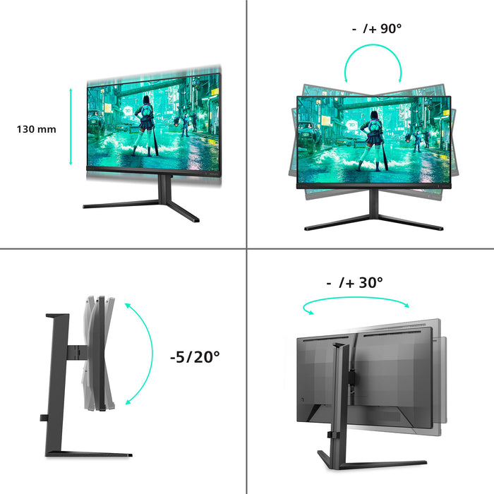 EAN 8712581805814 - Philips Evnia 24M2N3200A/00 pantalla para PC 60,5 cm (23.8") 1920 x 1080 Pixeles Full HD LCD Negro imagen 4