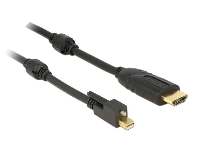 EAN 4043619837304 - DeLOCK 83730 adaptador de cable de vídeo 2 m Mini DisplayPort HDMI Negro imagen 1