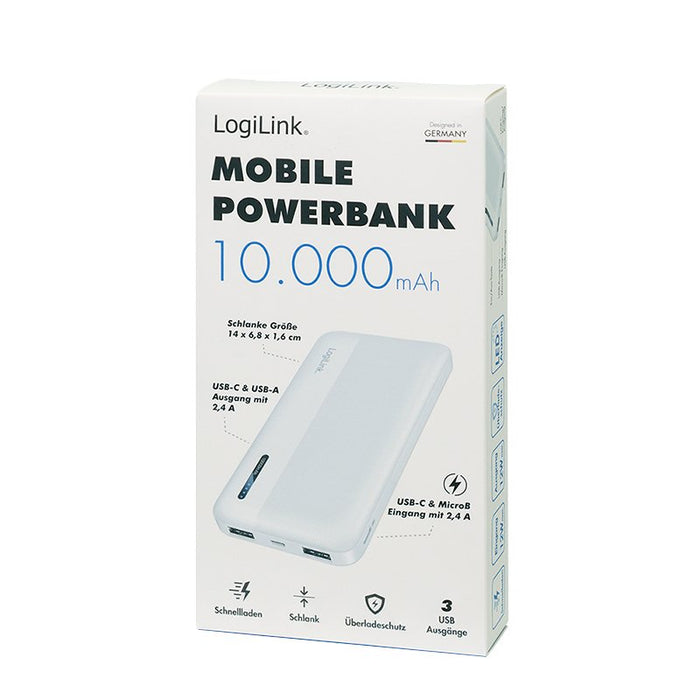 EAN 4052792074567 - LogiLink PA0338WRF batería externa 10000 mAh Blanco imagen 4