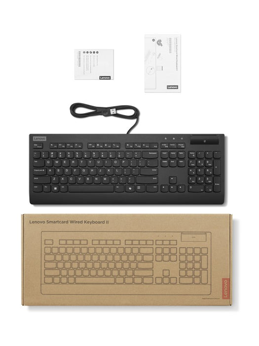 EAN 195892117452 - Lenovo Smartcard Wired keyboard II teclado Oficina USB Francés Negro imagen 4