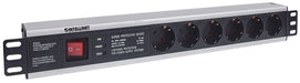 EAN 0766623713962 - Intellinet 713962 unidad de distribución de energía (PDU) 6 salidas AC 1.5U Negro imagen 2