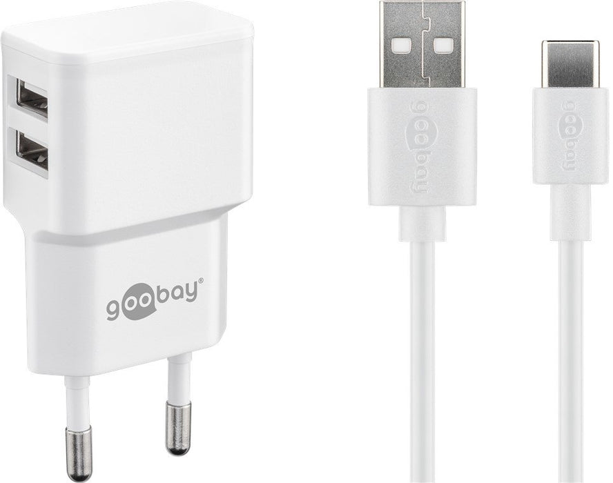 EAN 4040849449871 - Goobay 44987 cargador de dispositivo móvil Universal Blanco Corriente alterna Interior imagen 1